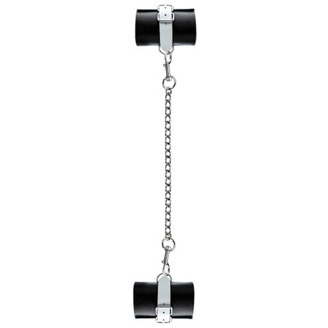 Shots Toys Bad Romance Leather Black & White Hand or Leg Cuffs Premium BDSM - Cuffs and Restraints
