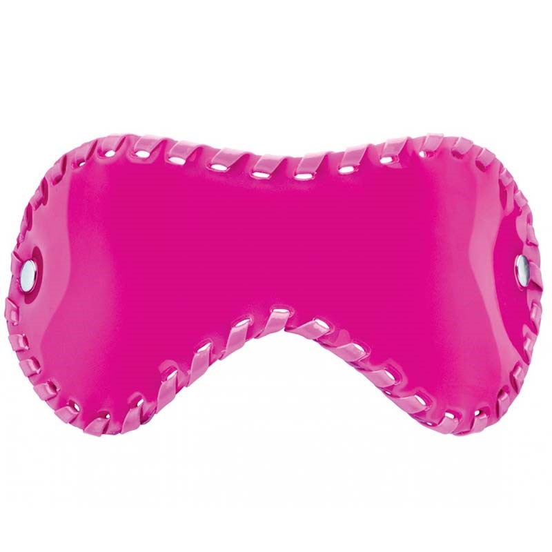 Shots Toys Bad Romance Pink Stitching Eye Mask with Elastic Strap - - Masks And Blindfolds