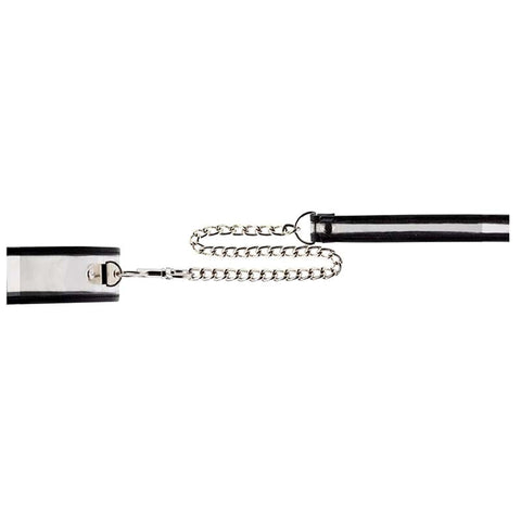 Shots Toys Bad Romance Translucent Slave Collar with Black Stripes BDSM Collar - Collars and Leads