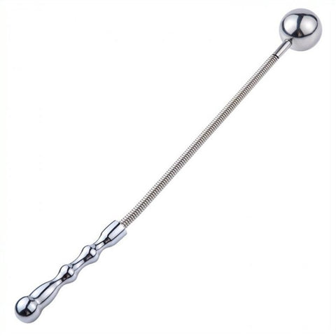 Ball Flogger With Metal Spring Handle - Whips And Crops