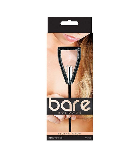 NS Novelties Bare Bondage Riding Crop Transparent Vinyl Impact Tool - Whips And Crops