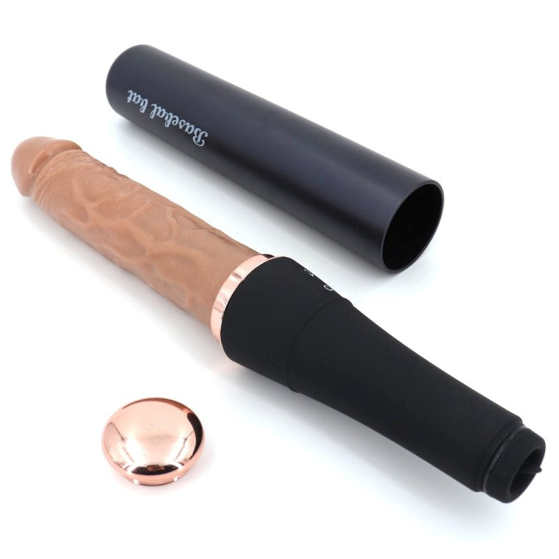 BDStyle Rechargeable Thrusting Baseball Bat Dildo with Powerful Vibration - - Realistic Dildos