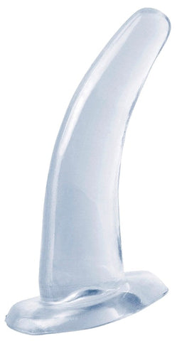 Pipedream Products Basix His and Hers G Spot Plug Clear Curved Butt Plug - Pussy And Clit Toys