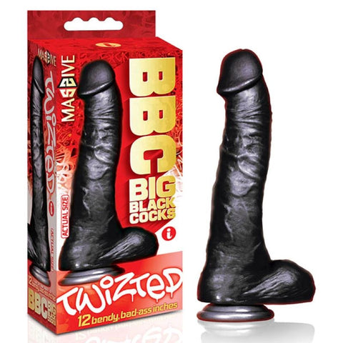 Icon Brands BBC Twizted 12 Inch Spiraled Shaft for Intense Satisfaction - Realistic Dildos