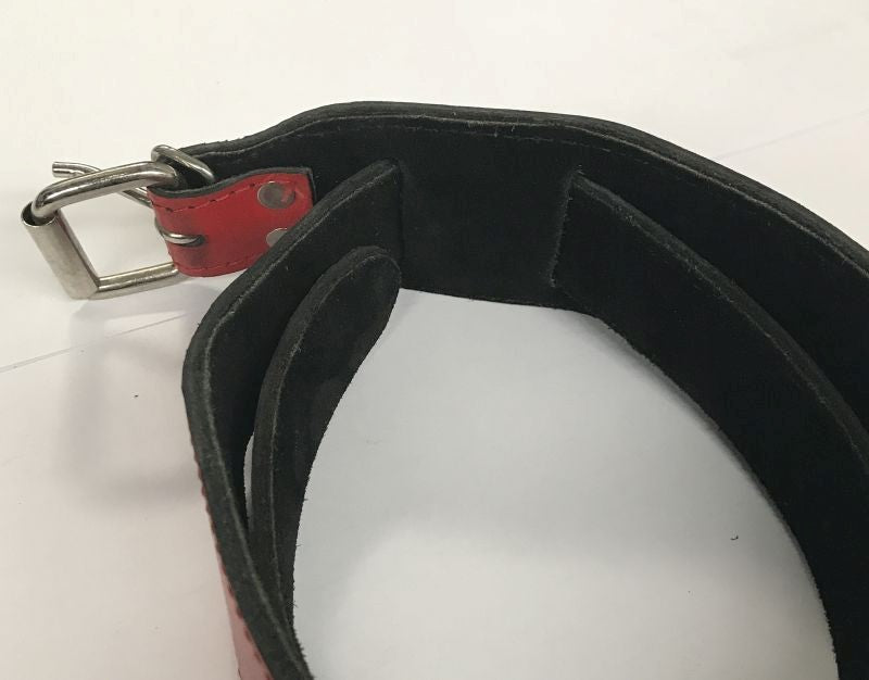 Hells Couture Passion Igniting Adjustable Red Leather Collar Premium BDSM - - Collars and Leads