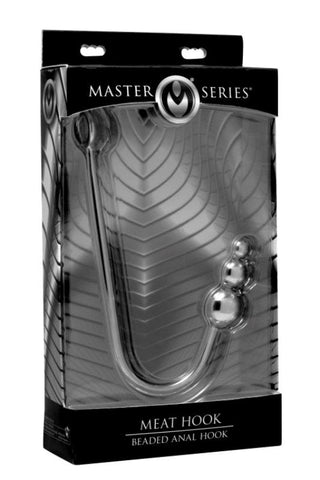 XR Brands Beaded Anal Hook with Stacked Ball Design - Spreaders and Hangers
