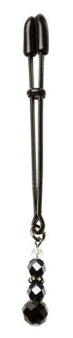 Spartacus Enterprises Beaded Clit Clamp with Adjustable Tweezer Mechanism - Nipple and Clit Clamps
