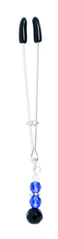 Spartacus Enterprises Beaded Clit Clamp with Adjustable Tweezer Mechanism - Nipple and Clit Clamps