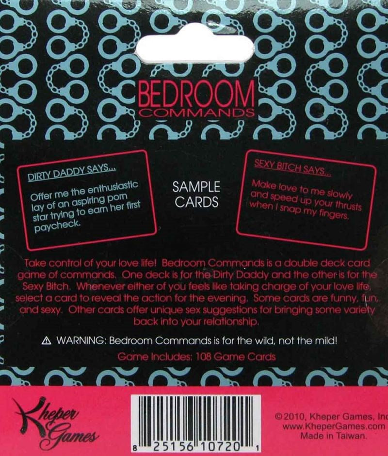 Kheper Games Bedroom Commands Card Game 108 Cards - - Sex Games, Coupons and Tricks