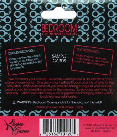 Kheper Games Bedroom Commands Card Game 108 Cards - Sex Games, Coupons and Tricks
