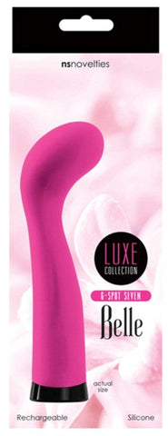 NS Novelties Belle G Spot Seven Pink Curved G Spot Vibrator - Waterproof Vibrators