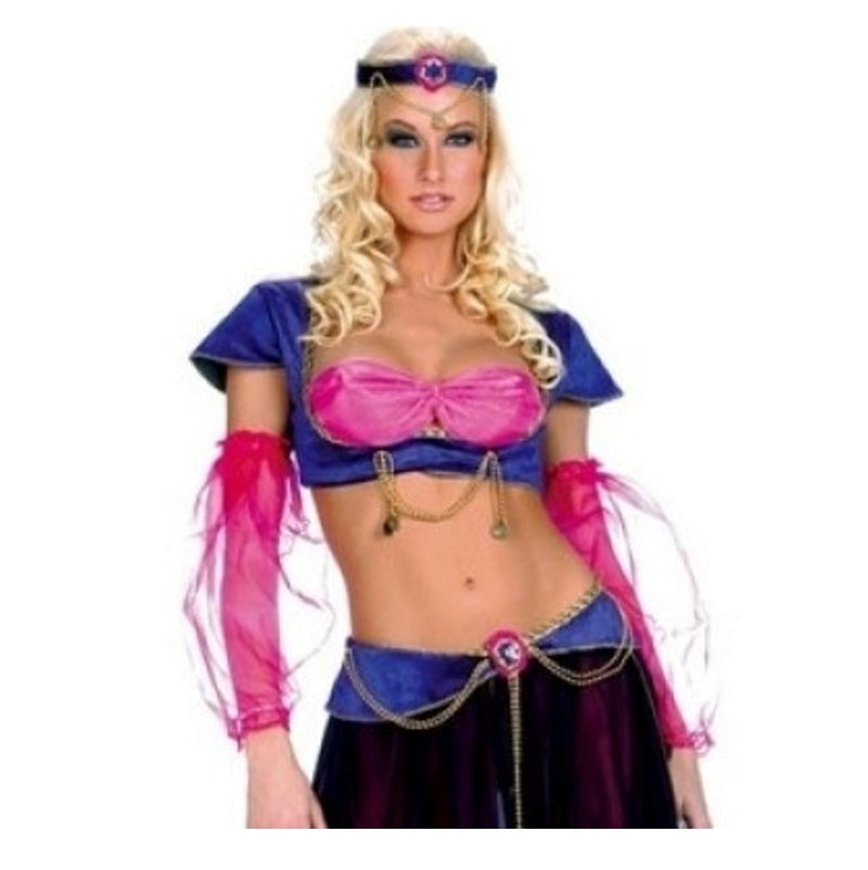 Music Legs Belly Dancer Outfit Complete Seductive Costume Set - - Fancy Dress Ups