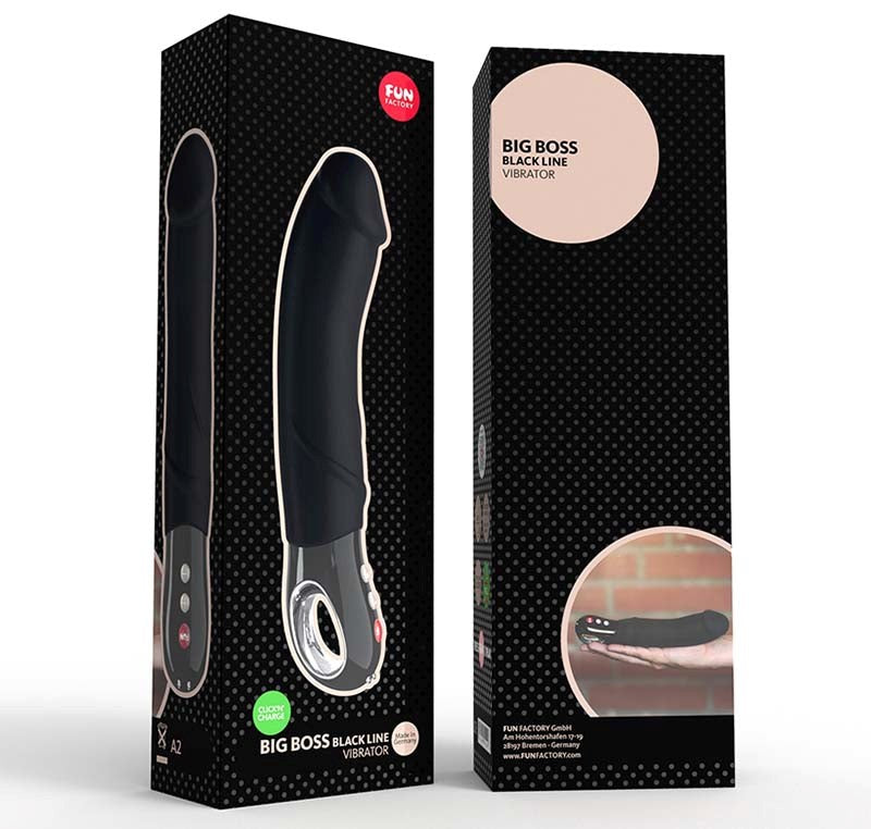 Fun Factory Big Boss G5 Black Line 9 Inch Flexible Vibrator - - Waterproof Vibrators