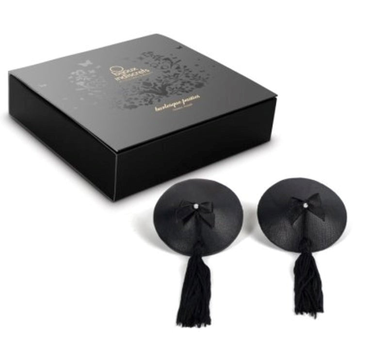 Bijoux Indiscrets Burlesque Pasties Classic Self Adhesive Reusable Tassels - - Breast and Nipple Toys