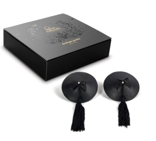 Bijoux Indiscrets Burlesque Pasties Classic Self Adhesive Reusable Tassels - - Breast and Nipple Toys