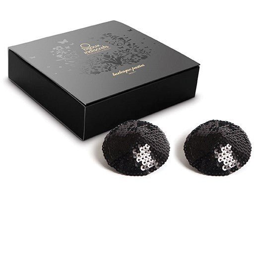 Bijoux Indiscrets Burlesque Pasties Sequin Shimmering Nipple Covers - - Breast and Nipple Toys