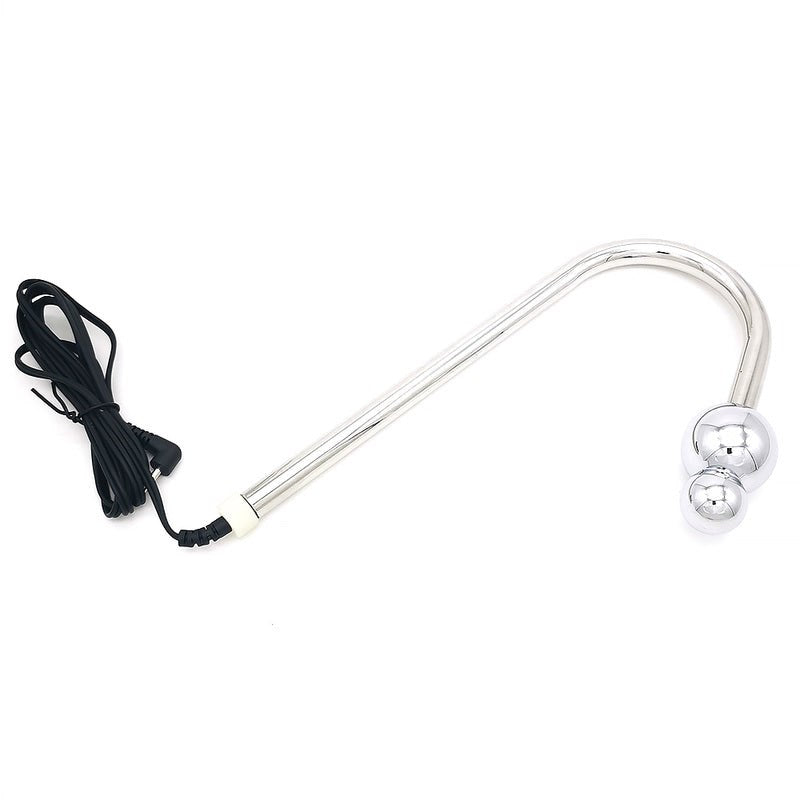 BDStyle Bipolar Metal Electric Shock Anal Hook E Stim Anal Stimulation - Electro Sex