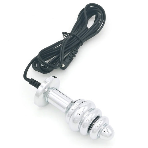 BDStyle Bipolar Metal Electric Shock Butt Plug A Electro Stimulation - Electro Sex