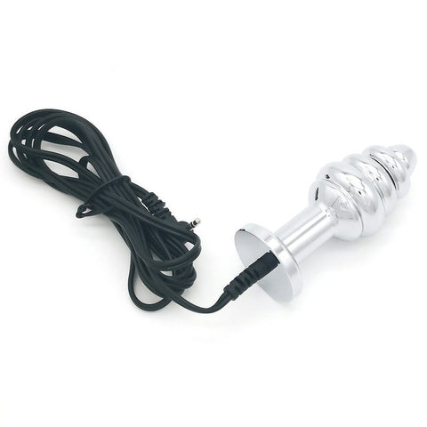 BDStyle Bipolar Metal Electric Shock Butt Plug A Electro Stimulation - Electro Sex