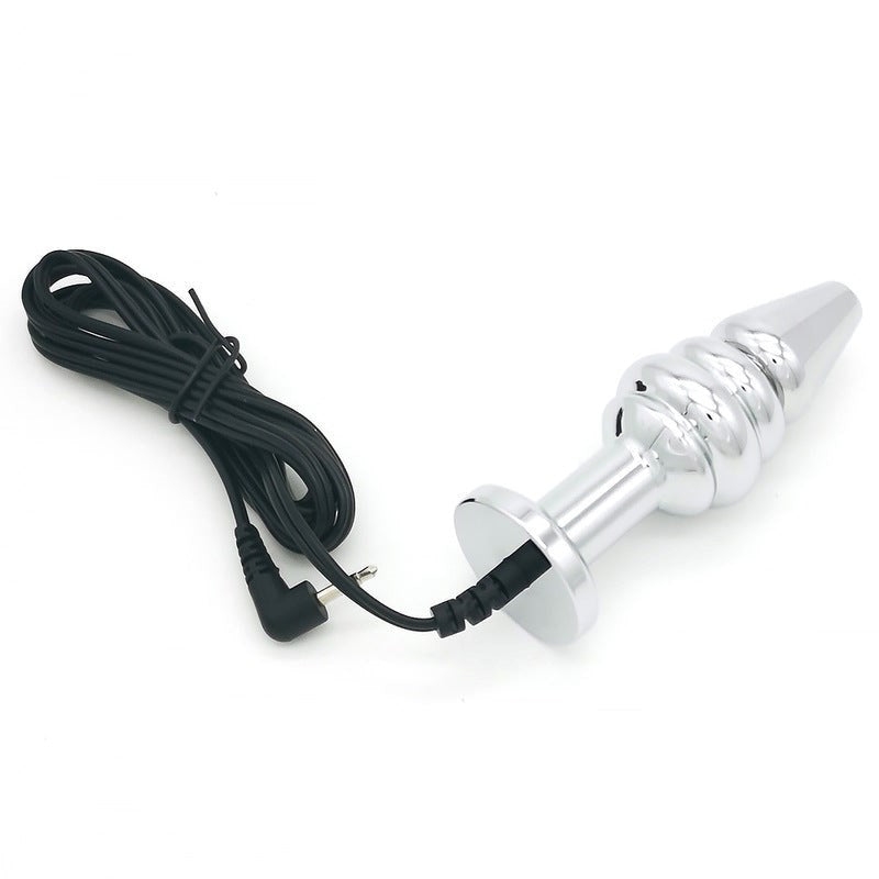 BDStyle Bipolar Metal Electric Shock Butt Plug B Electrostimulation - Electro Sex
