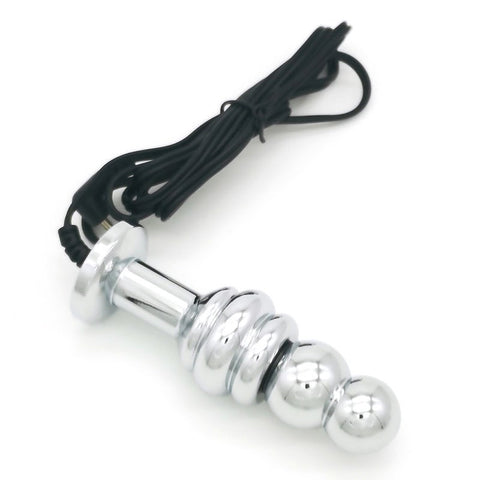 BDStyle Bipolar Metal Electric Shock Butt Plug C Electrostimulation - Electro Sex