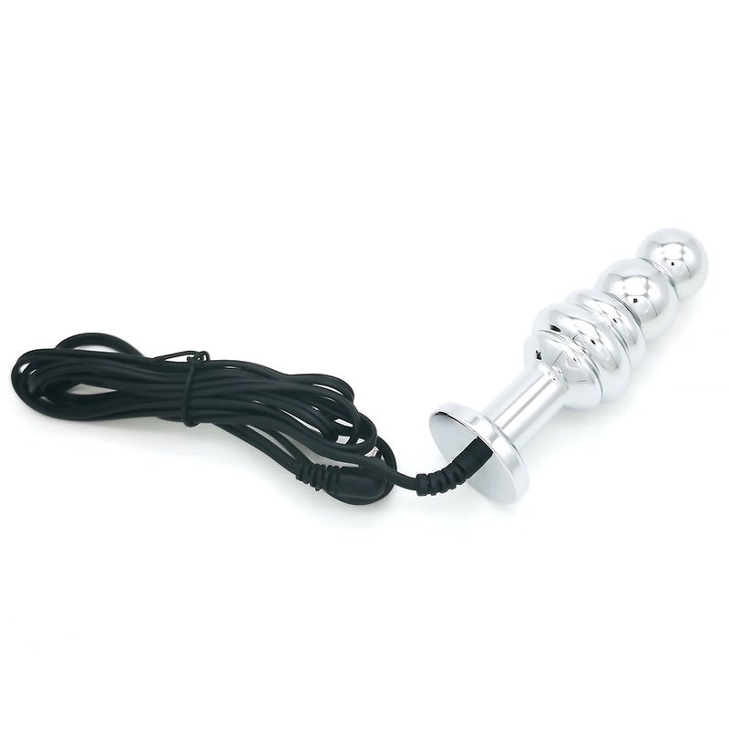 BDStyle Bipolar Metal Electric Shock Butt Plug C Electrostimulation - Electro Sex