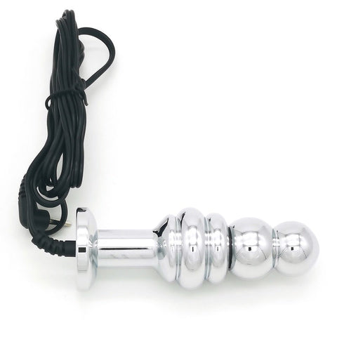 BDStyle Bipolar Metal Electric Shock Butt Plug C Electrostimulation - Electro Sex