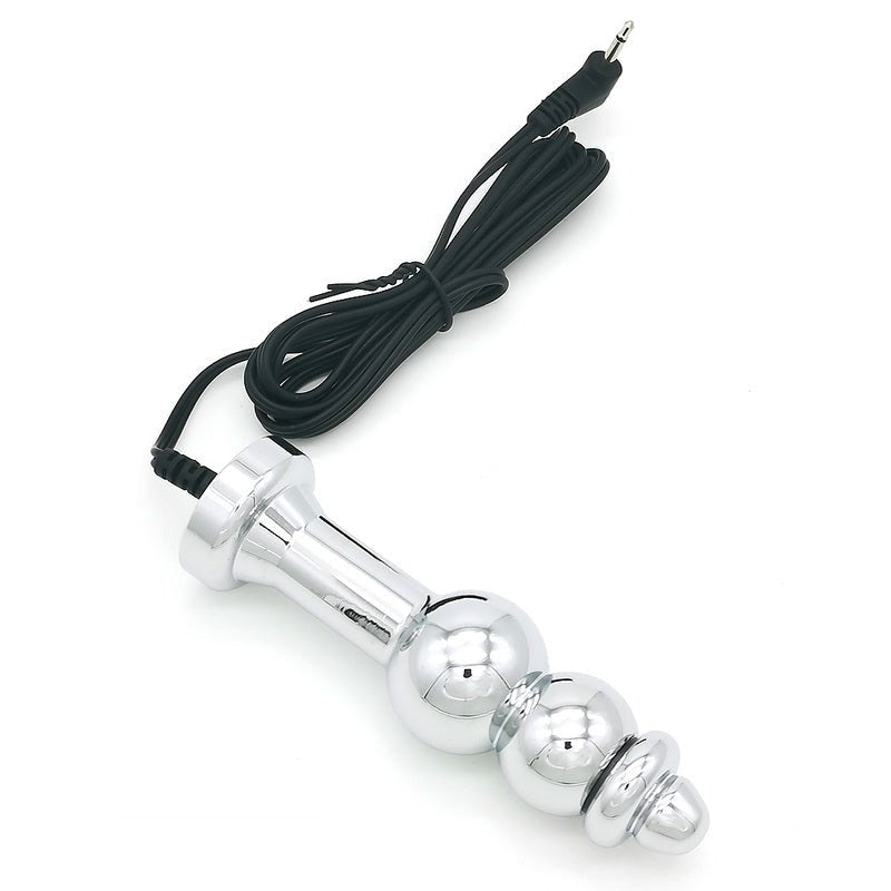 BDStyle Bipolar Metal Electric Shock Butt Plug D Electrostimulation - Electro Sex