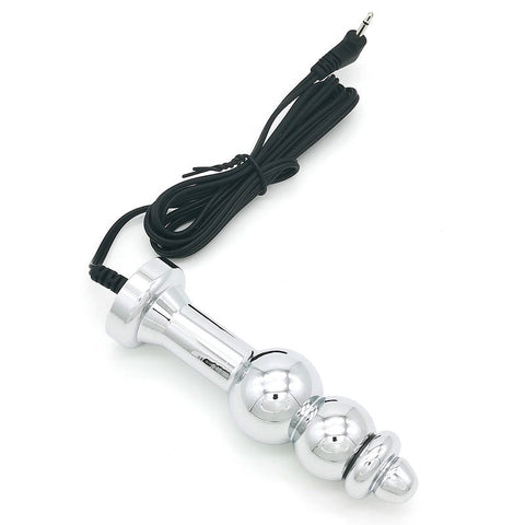 BDStyle Bipolar Metal Electric Shock Butt Plug D Electrostimulation - Electro Sex