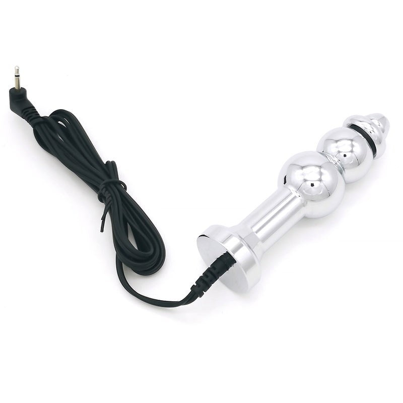 BDStyle Bipolar Metal Electric Shock Butt Plug D Electrostimulation - Electro Sex