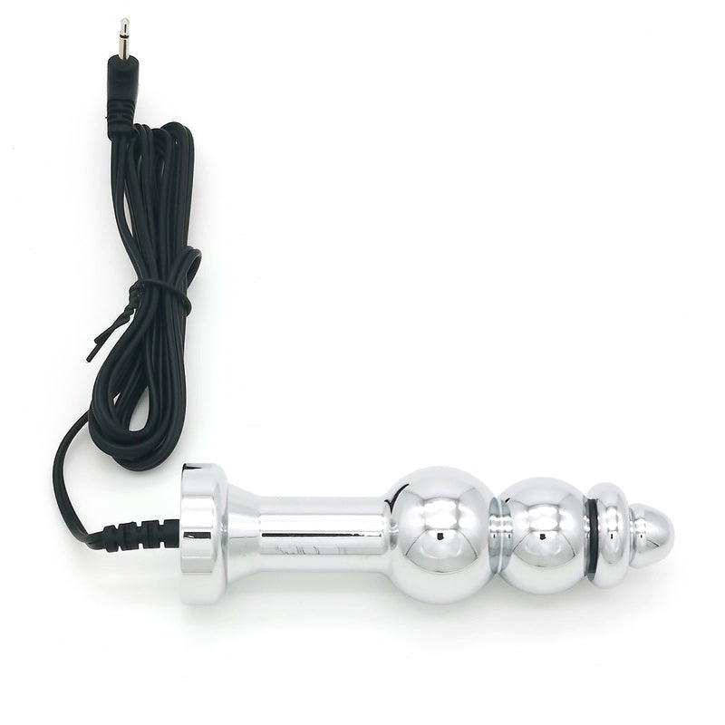 BDStyle Bipolar Metal Electric Shock Butt Plug D Electrostimulation - Electro Sex