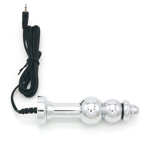 BDStyle Bipolar Metal Electric Shock Butt Plug D Electrostimulation - Electro Sex