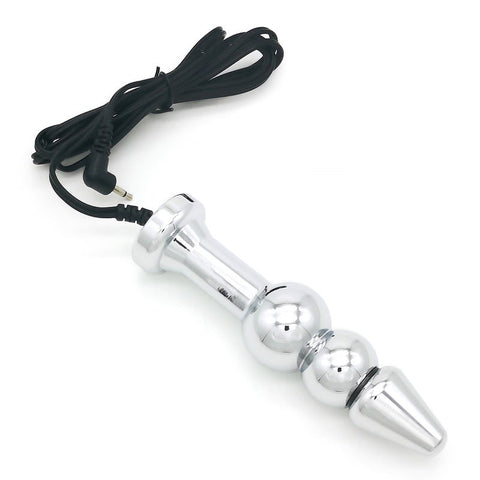 BDStyle Bipolar Metal Electric Shock Butt Plug E Medical Grade Aluminum - Electro Sex