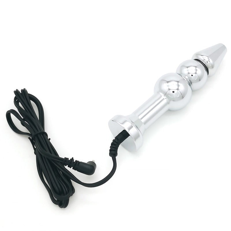 BDStyle Bipolar Metal Electric Shock Butt Plug E Medical Grade Aluminum - Electro Sex
