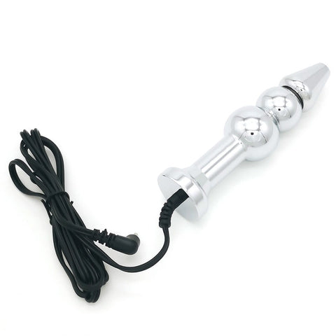 BDStyle Bipolar Metal Electric Shock Butt Plug E Medical Grade Aluminum - Electro Sex