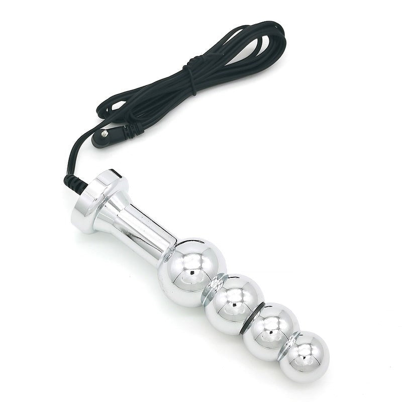 BDStyle Bipolar Metal Electric Shock Butt Plug F Electrostimulation - Electro Sex