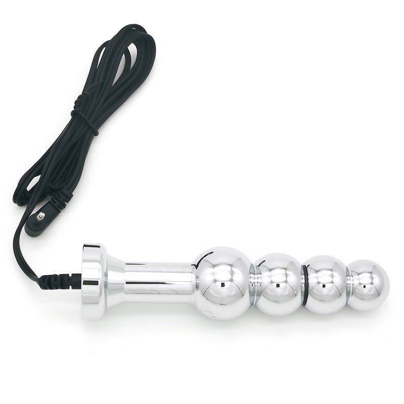 BDStyle Bipolar Metal Electric Shock Butt Plug F Electrostimulation - Electro Sex