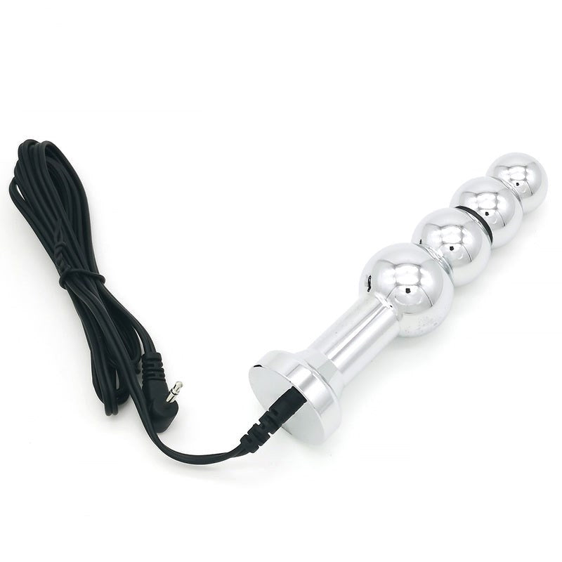 BDStyle Bipolar Metal Electric Shock Butt Plug F Electrostimulation - Electro Sex