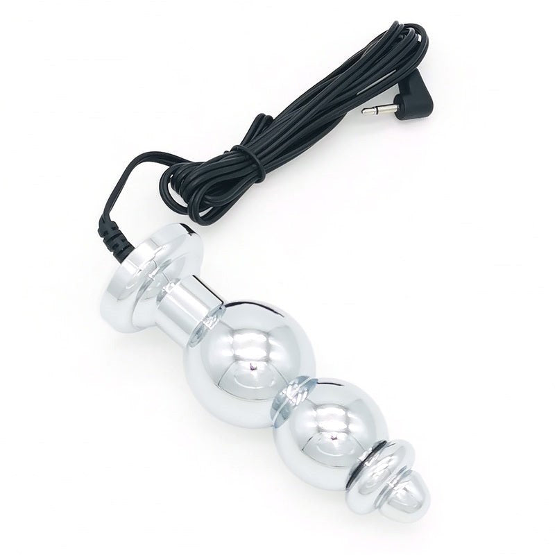 BDStyle Bipolar Metal Electric Shock Butt Plug G Electrostimulation - Electro Sex