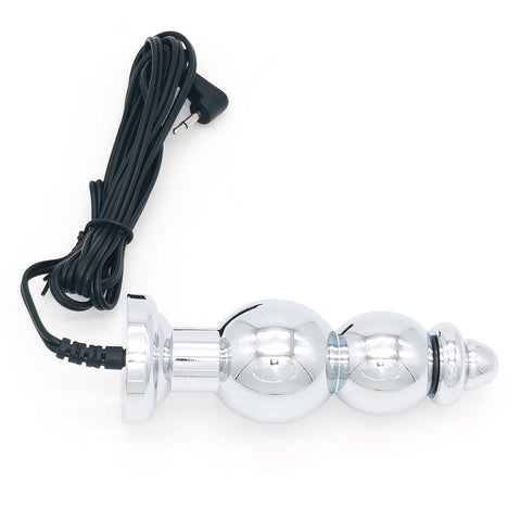 BDStyle Bipolar Metal Electric Shock Butt Plug G Electrostimulation - Electro Sex