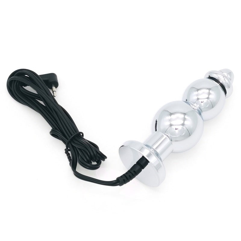 BDStyle Bipolar Metal Electric Shock Butt Plug G Electrostimulation - Electro Sex