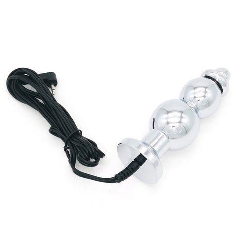 BDStyle Bipolar Metal Electric Shock Butt Plug G Electrostimulation - Electro Sex