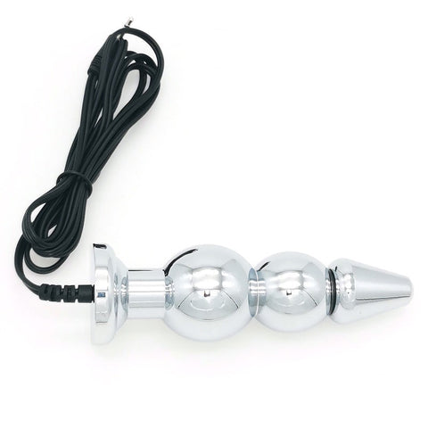 BDStyle Bipolar Metal Electric Shock Butt Plug H Electrostimulation - Electro Sex