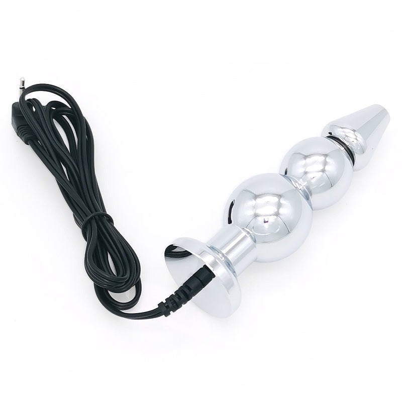 BDStyle Bipolar Metal Electric Shock Butt Plug H Electrostimulation - Electro Sex
