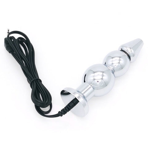 BDStyle Bipolar Metal Electric Shock Butt Plug H Electrostimulation - Electro Sex