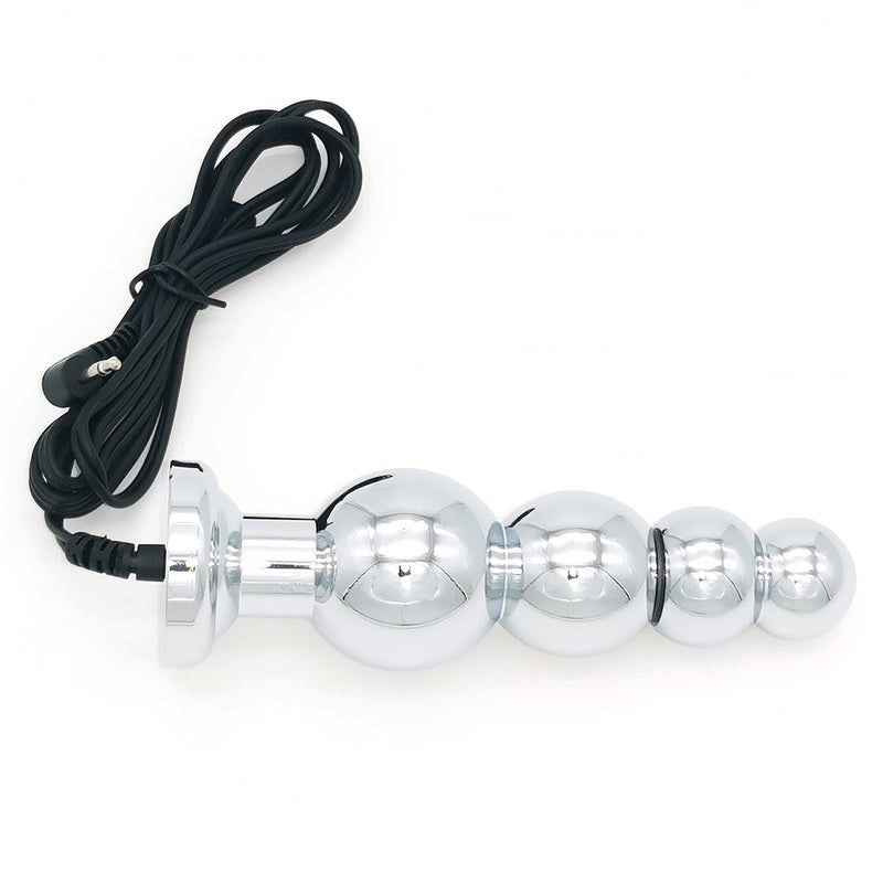 BDStyle Bipolar Metal Electric Shock Butt Plug J Electrostimulation - Electro Sex