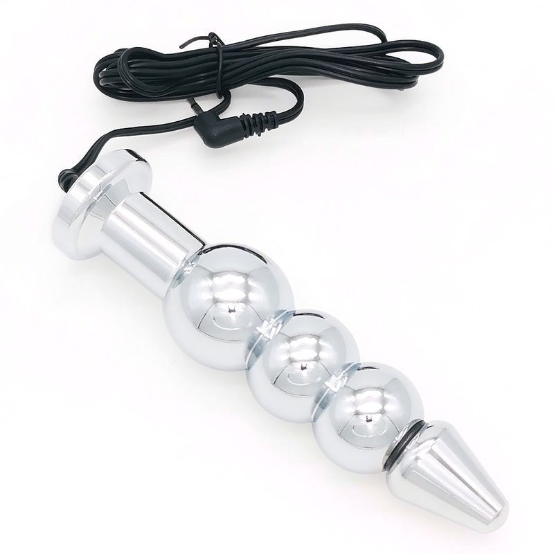 BDStyle Bipolar Metal Electric Shock Butt Plug L Aluminum Electrostimulation - Electro Sex