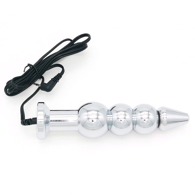 BDStyle Bipolar Metal Electric Shock Butt Plug L Aluminum Electrostimulation - Electro Sex