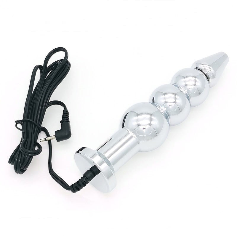 BDStyle Bipolar Metal Electric Shock Butt Plug L Aluminum Electrostimulation - Electro Sex