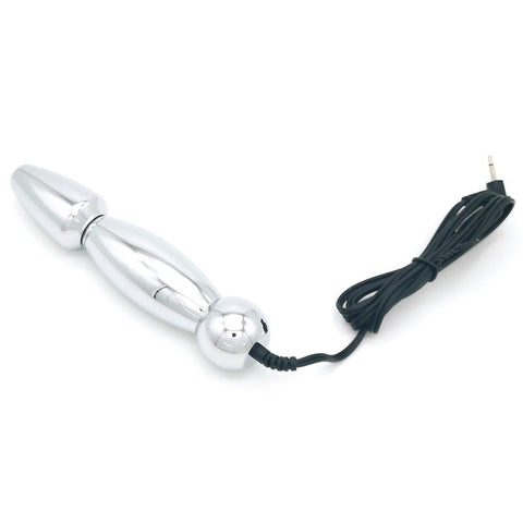 BDStyle Bipolar Metal Electric Shock Butt Plug U Electro Stimulation - Electro Sex